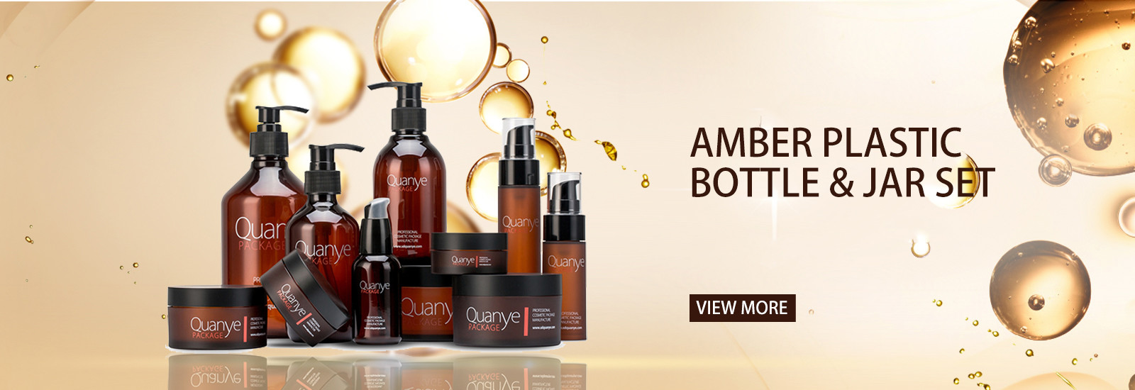 jakość Bursztynowe butelki kosmetyczne fabryka